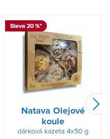 Natava Olejové koule dárková kazeta 4x50 g