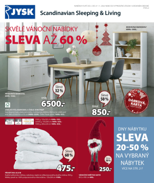aktuální leták Jysk 2.11.2022-27.11.2022