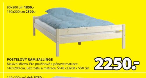 POSTELOVÝ RÁM SALLINGE