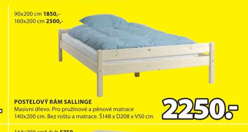 POSTELOVÝ RÁM SALLINGE