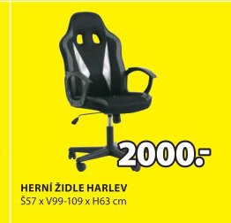 HERNÍ ŽIDLE HARLEV