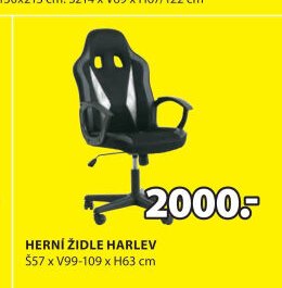 HERNÍ ŽIDLE HARLEV