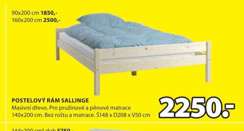 POSTELOVÝ RÁM SALLINGE