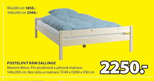 POSTELOVÝ RÁM SALLINGE