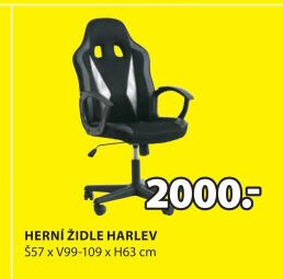 HERNÍ ŽIDLE HARLEV