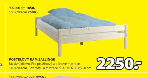 POSTELOVÝ RÁM SALLINGE