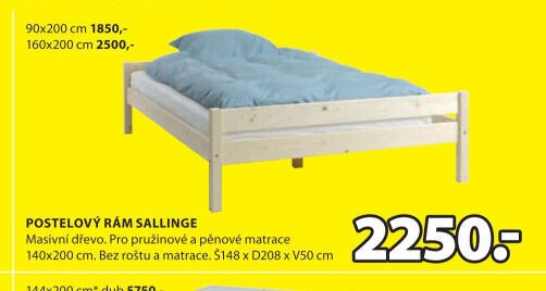 POSTELOVÝ RÁM SALLINGE