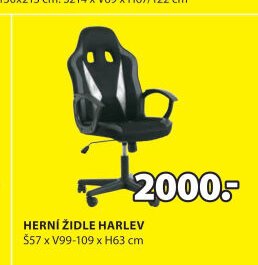 HERNÍ ŽIDLE HARLEV
