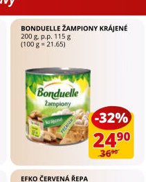 Bonduelle žampiony krájené