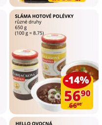 Sláma hotové polévky