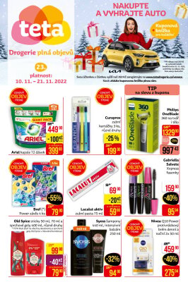 aktuální leták Teta drogerie 10.11.2022-21.11.2022