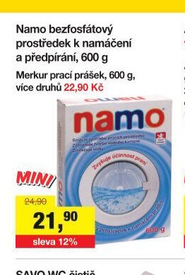 Namo bezfosfátový prostředek k namáčení a předpírání, 600 g