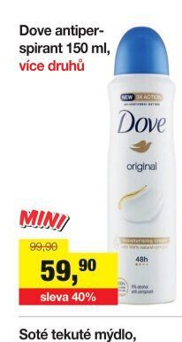 Dove antiperspirant 150 ml, více druhů