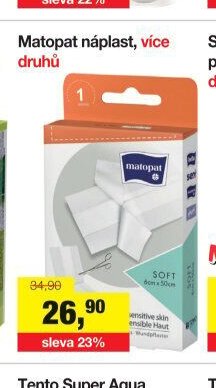 Matopat náplast, více druhů