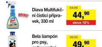 Diava Multifukční čistící přípravek, 330 ml
