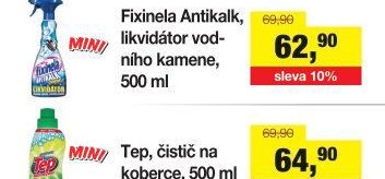 Fixinela Antikalk, likvidátor vodního kamene, 500 ml
