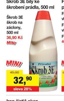 Škrob 3E bílý ke škrobení prádla, 500 ml