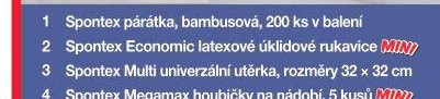 Spontex Economic latexové úklidové rukavice