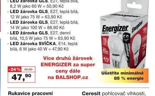 Energizer LED žárovka