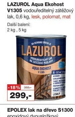 LAZUROL Aqua Ekohost V1305