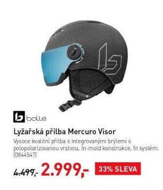 Lyžařská přilba Bollé Mercuro Visor