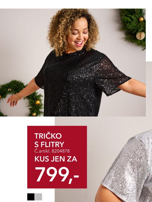 Tričko s flitry