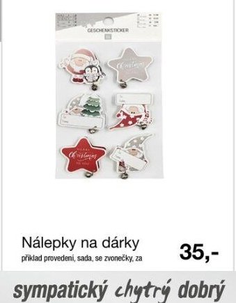 Nálepky na dárky