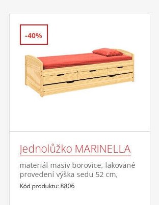 Jednolůžko MARINELLA