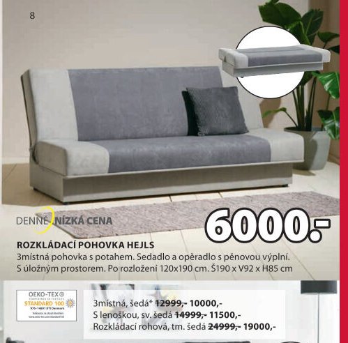 Rozkládací pohovka HEJLS