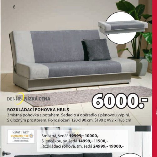 Rozkládací pohovka HEJLS