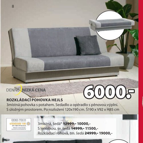 Rozkládací pohovka HEJLS