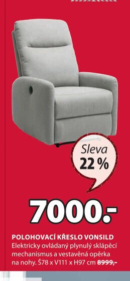 Polohovací křeslo VONSILD