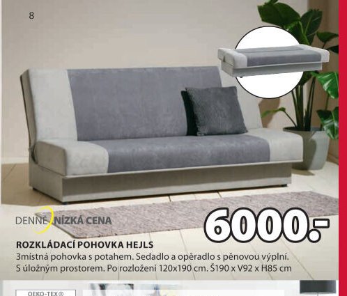 Rozkládací pohovka HEJLS