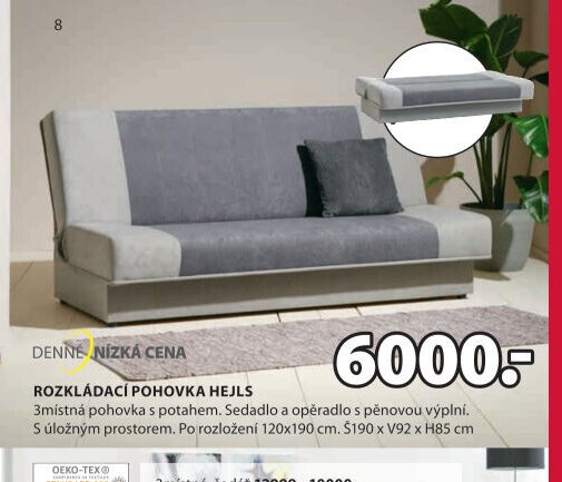 Rozkládací pohovka HEJLS