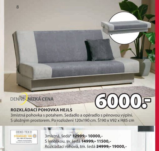 Rozkládací pohovka HEJLS