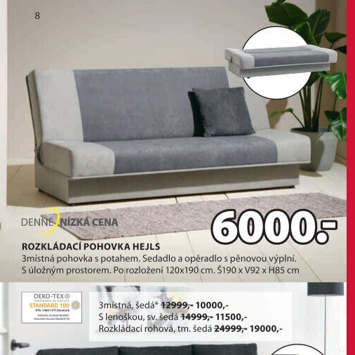 ROZKLÁDACÍ POHOVKA HEJLS