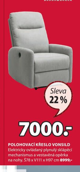 Polohovací křeslo VONSILD