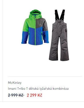 McKinley Imani T+Ibo T dětská lyžařská kombinéza