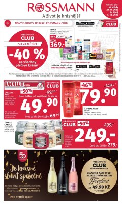 aktuální leták ROSSMANN drogerie 23.11.2022-6.12.2022