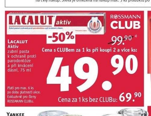 LACALUT Aktiv zubní pasta