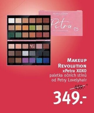 MAKEUP REVOLUTION xPetra XOXO paletka očních stínů