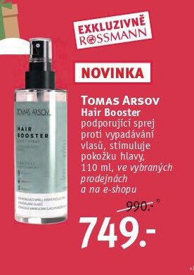 Tomas Arsov Hair Booster sprej - ROSSMANN drogerie aktualniletaky.eu