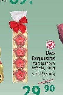 DAS EXQUISITE marcipánová hvězda - ROSSMANN drogerie aktualniletaky.eu