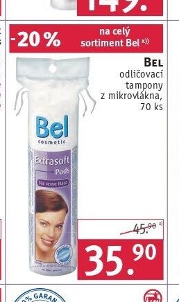BEL odličovací tampony - ROSSMANN drogerie aktualniletaky.eu
