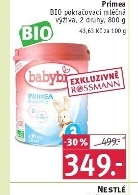 BABYBIO Primea BIO pokračovací mléčná výživa