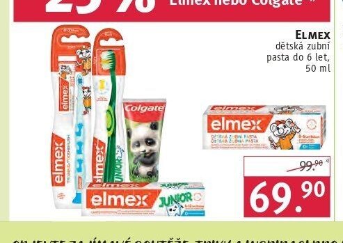 Elmex dětská zubní pasta
