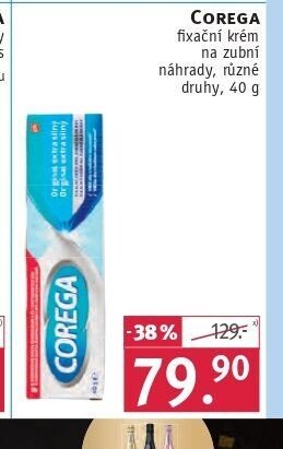 COREGA fixační krém na zubní náhrady, 40 g