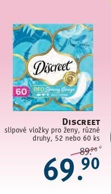 Discreet slipové vložky pro ženy