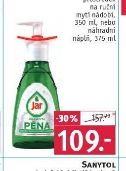 Jar Okamžitá pěna prostředek na ruční mytí nádobí