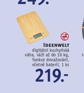 IDEENWELT digitální kuchyňská váha